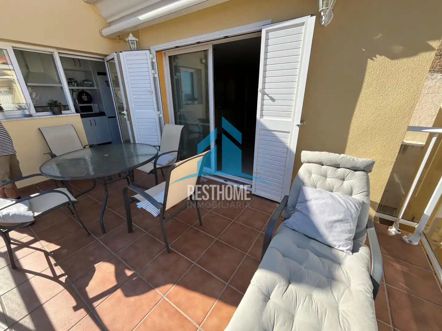 Terrasse von Wohnungen zum Verkauf in Cullera mit Klimaanlage, Terrasse und Gemeinschaftspool