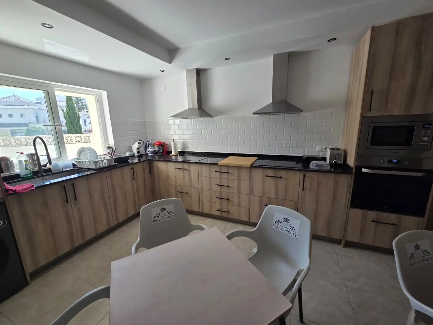 Cocina de Estudio de alquiler en Benalmádena con Aire acondicionado, Amueblado y Horno