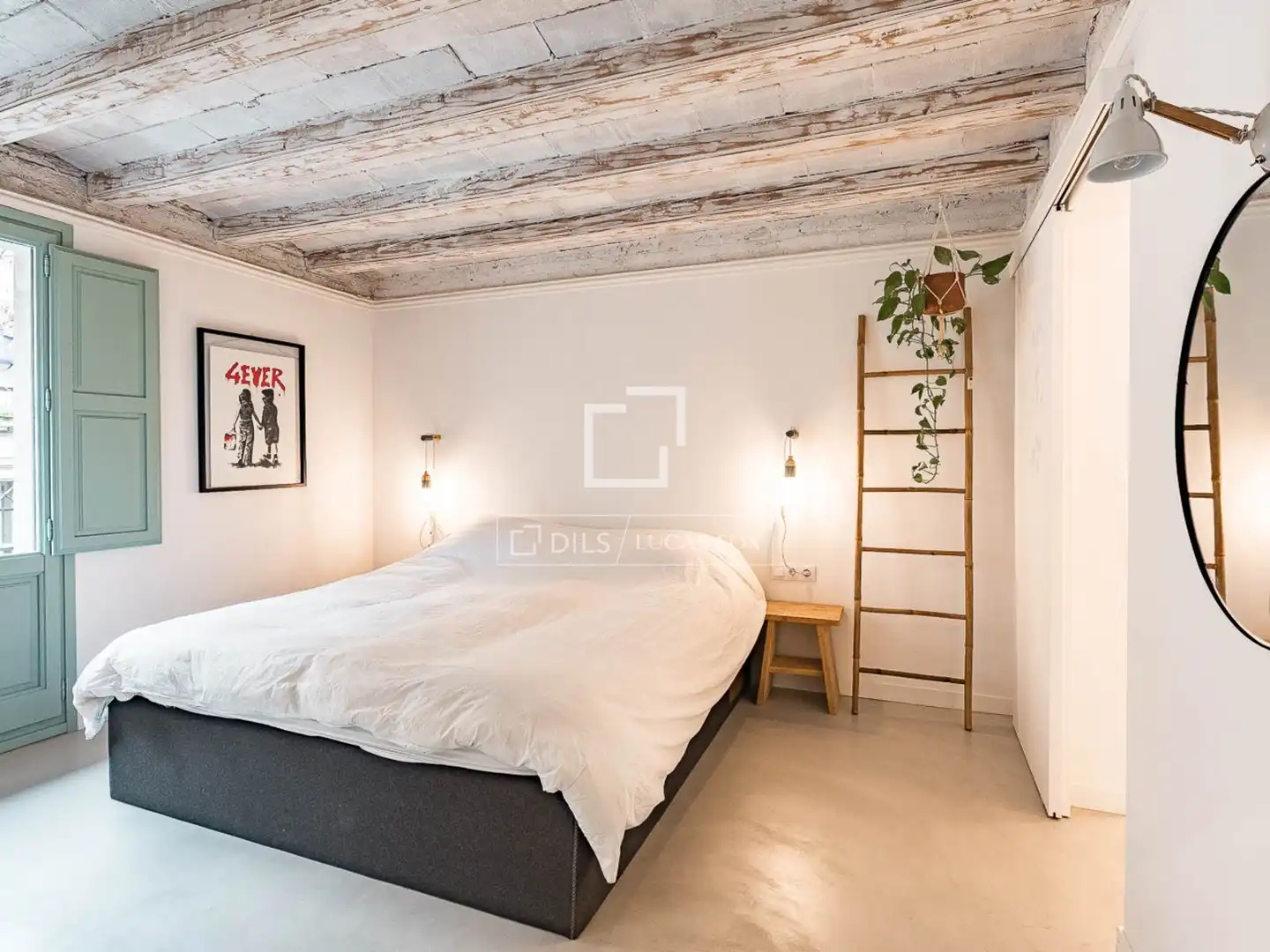 Schlafzimmer von Wohnung zum Verkauf in Barcelona mit Klimaanlage, Heizung und Terrasse