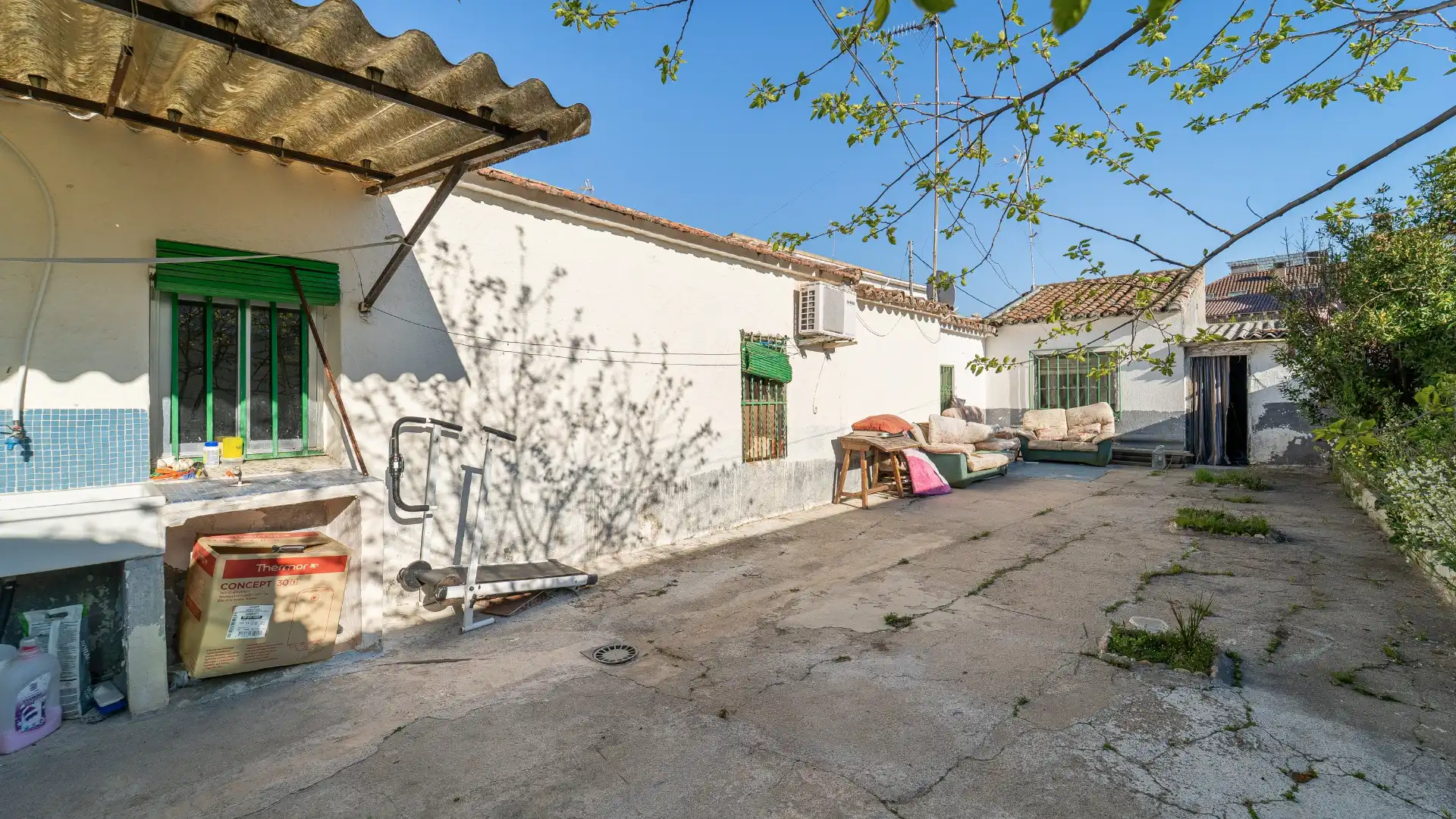 Vista exterior de Casa o chalet en venta en El Álamo con Calefacción, Jardín privado y Amueblado