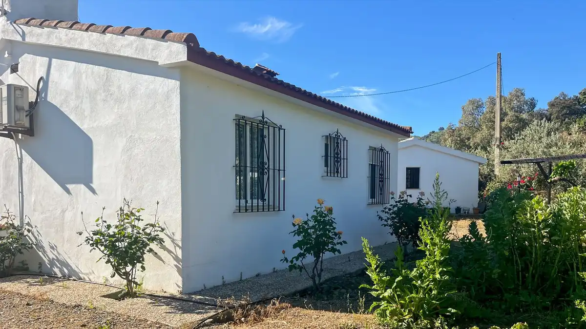 Vista exterior de Finca rústica en venda en Málaga amb Aire condicionat, Traster i Piscina