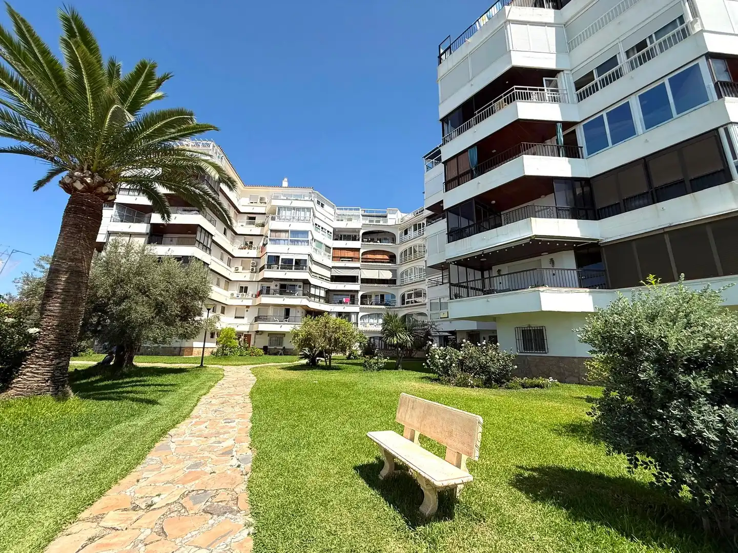 Exterior view of Flat for sale in Torrox  with Air Conditioner, Private garden and Storage room