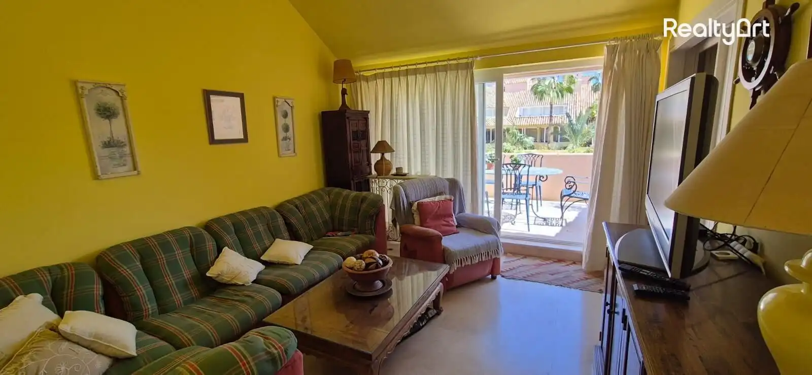 Sala de estar de Ático en venta en Sotogrande con Terraza y Alarma