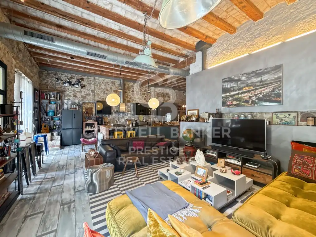 Sala d'estar de Loft en venda en Barcelona
