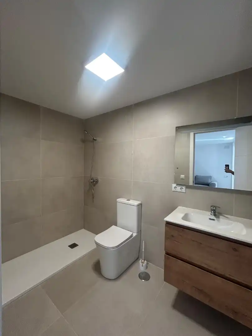 Bathroom of Flat for rent in Málaga  with Air Conditioner, Furnished and Pets allowed