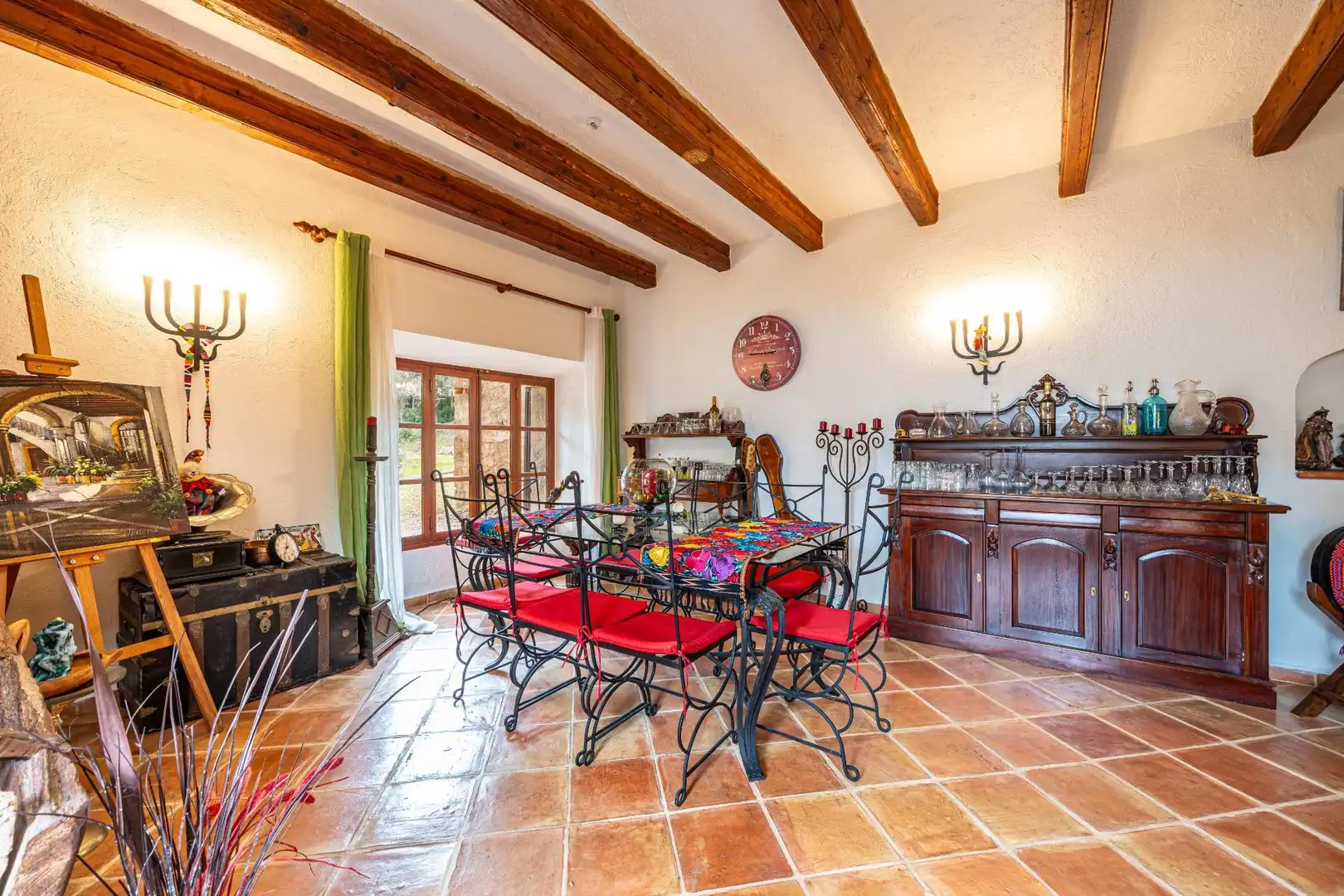 Comedor de Finca rústica en venta en Algaida con Aire acondicionado, Calefacción y Jardín privado