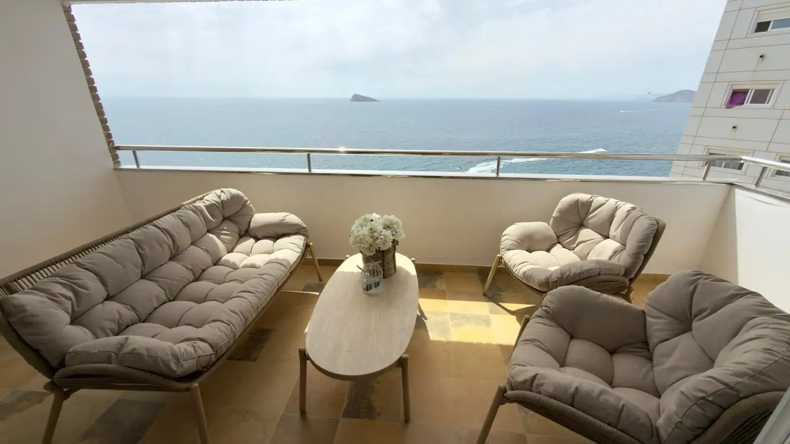 Terrasse von Wohnung zum Verkauf in Benidorm mit Klimaanlage, Heizung und Terrasse