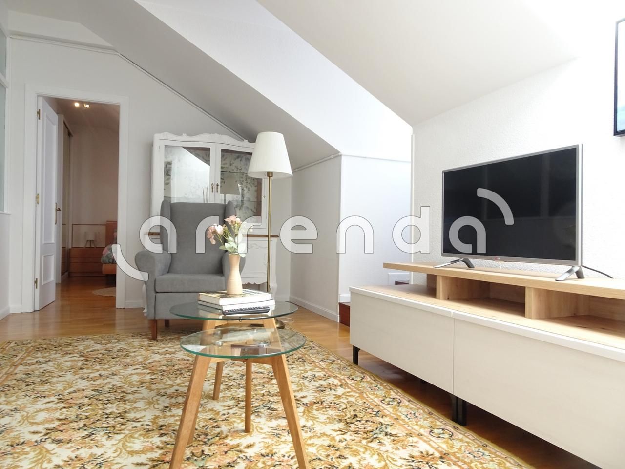 Living room of Attic to rent in Santander  with Heating, Storage room and Furnished