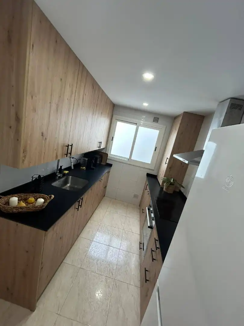 Kitchen of Flat for rent in Cunit  with Air Conditioner, Terrace and Furnished