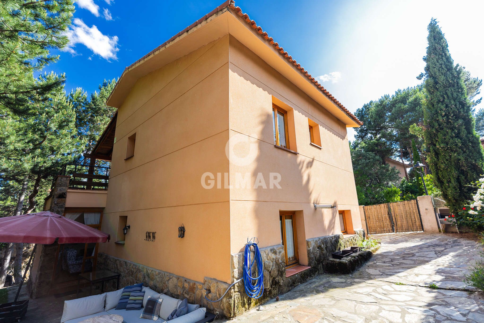 Exterior view of House or chalet for sale in El Boalo - Cerceda – Mataelpino  with Heating and Private garden