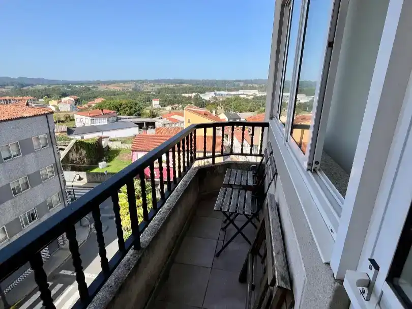Terrasse von Wohnungen zur Miete in Arzúa mit Parkett, Möbliert und Balkon