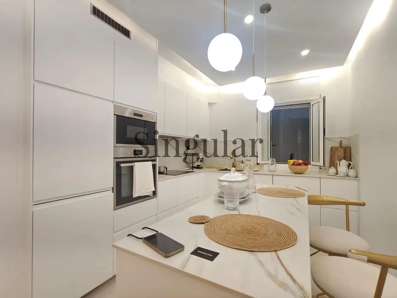 Cocina de Piso en venta en Barcelona con Aire acondicionado, Calefacción y Amueblado