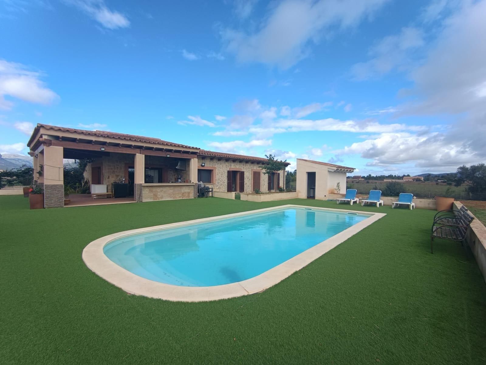 Piscina de Casa o xalet en venda en Binissalem amb Aire condicionat, Jardí privat i Terrassa