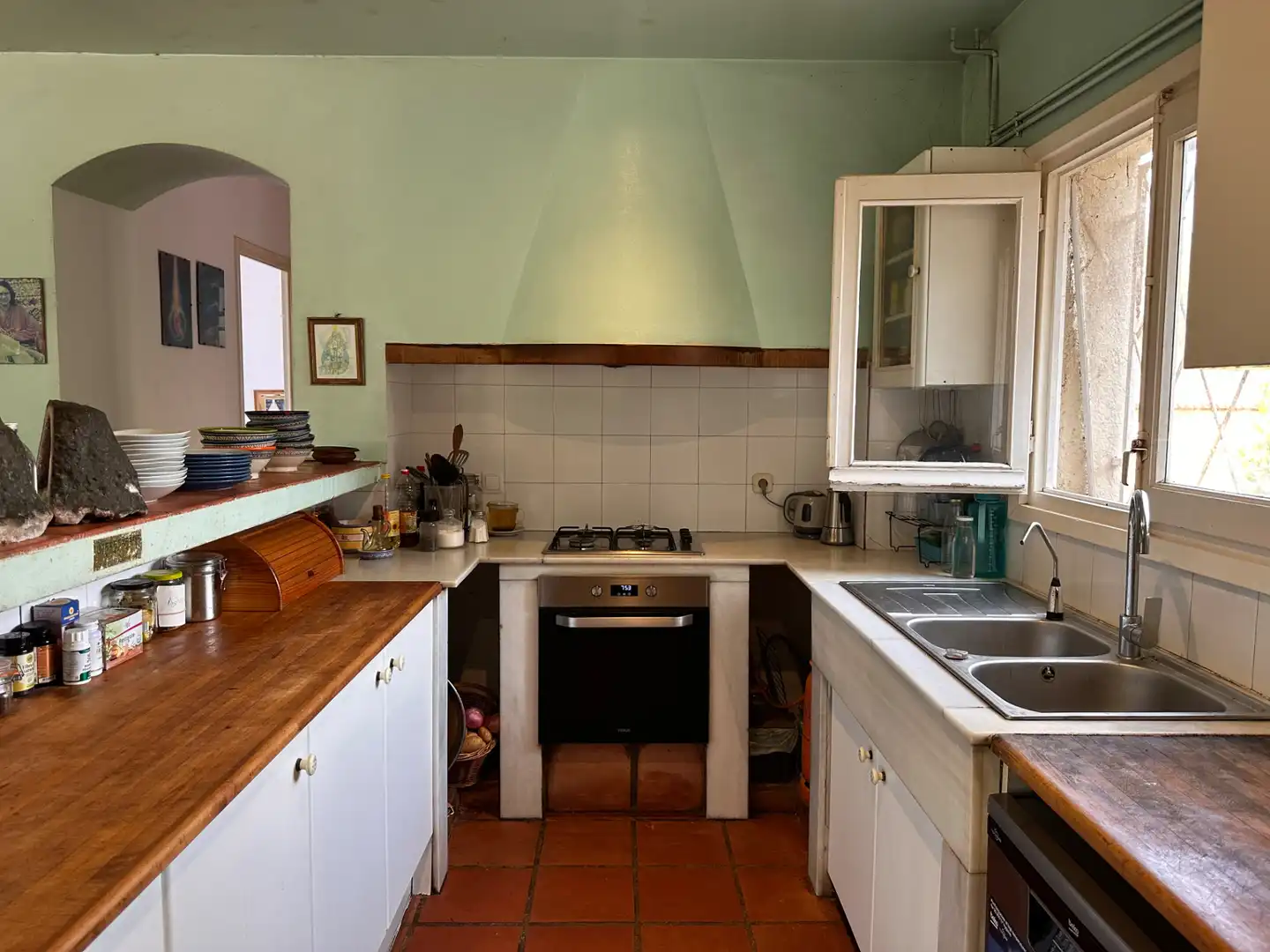 Cuina de Casa o xalet en venda en Aiguamúrcia amb Calefacció, Jardí privat i Terrassa