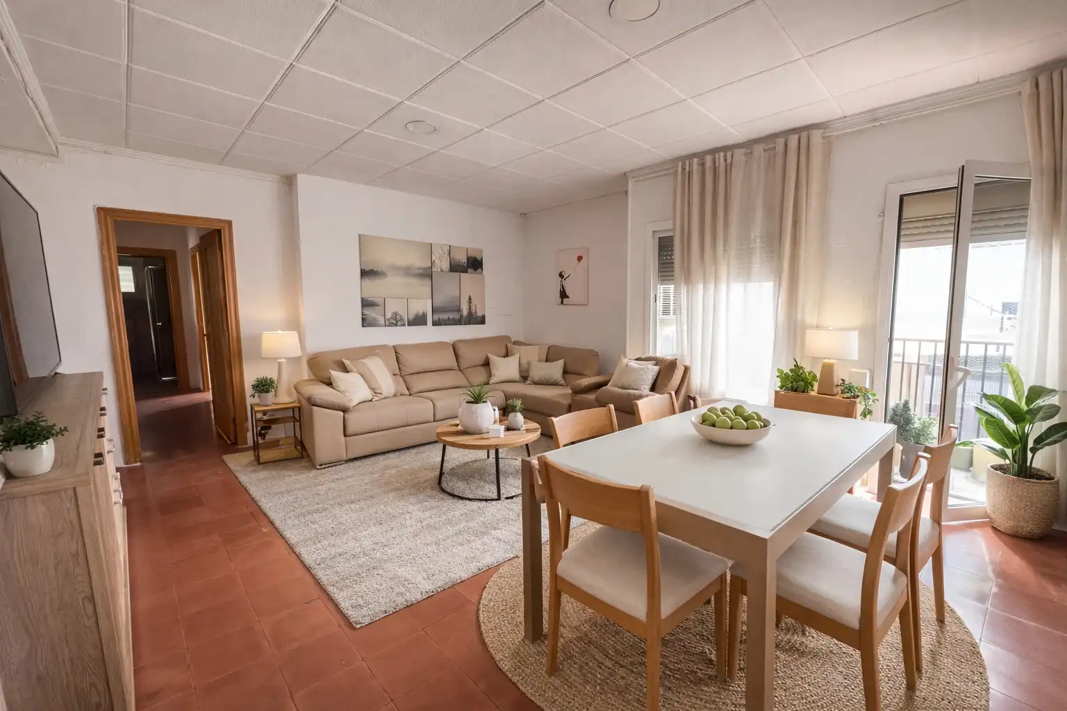 Sala de estar de Piso en venta en Sabadell con Aire acondicionado, Calefacción y Balcón