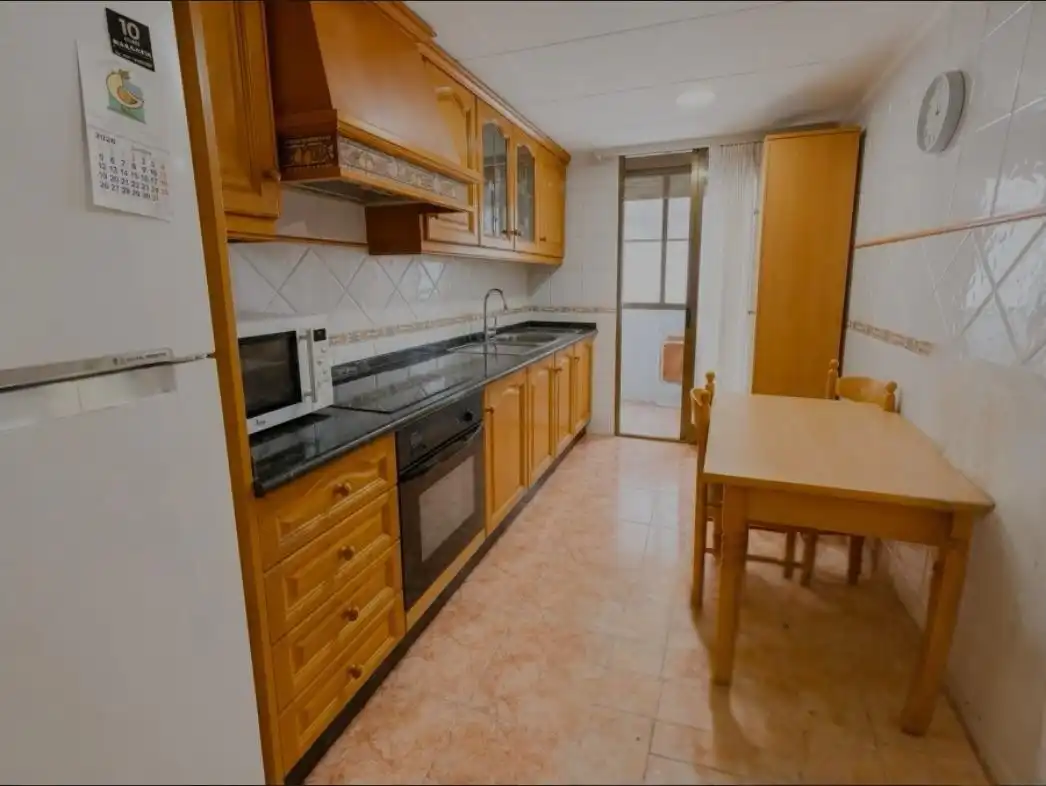 Kitchen of Flat for sale in Xirivella  with Air Conditioner, Furnished and Balcony