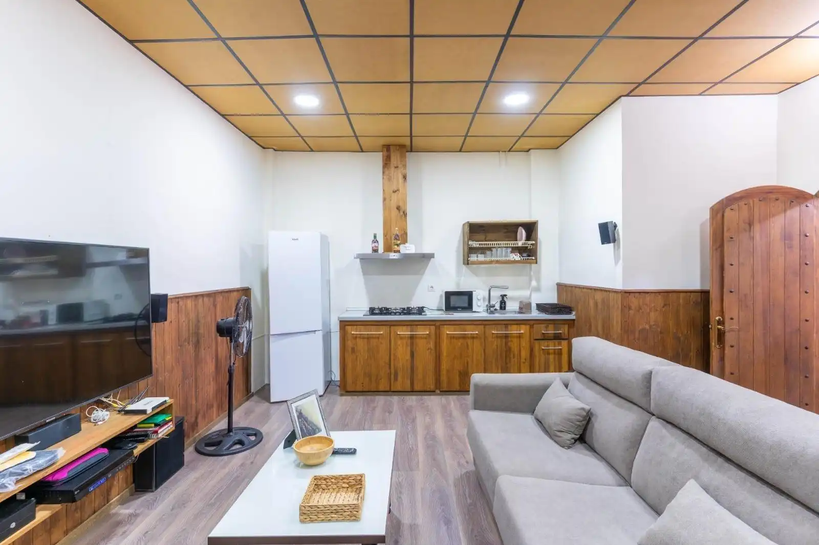 Sala de estar de Casa adosada en venta en Roquetas de Mar con Aire acondicionado y Terraza