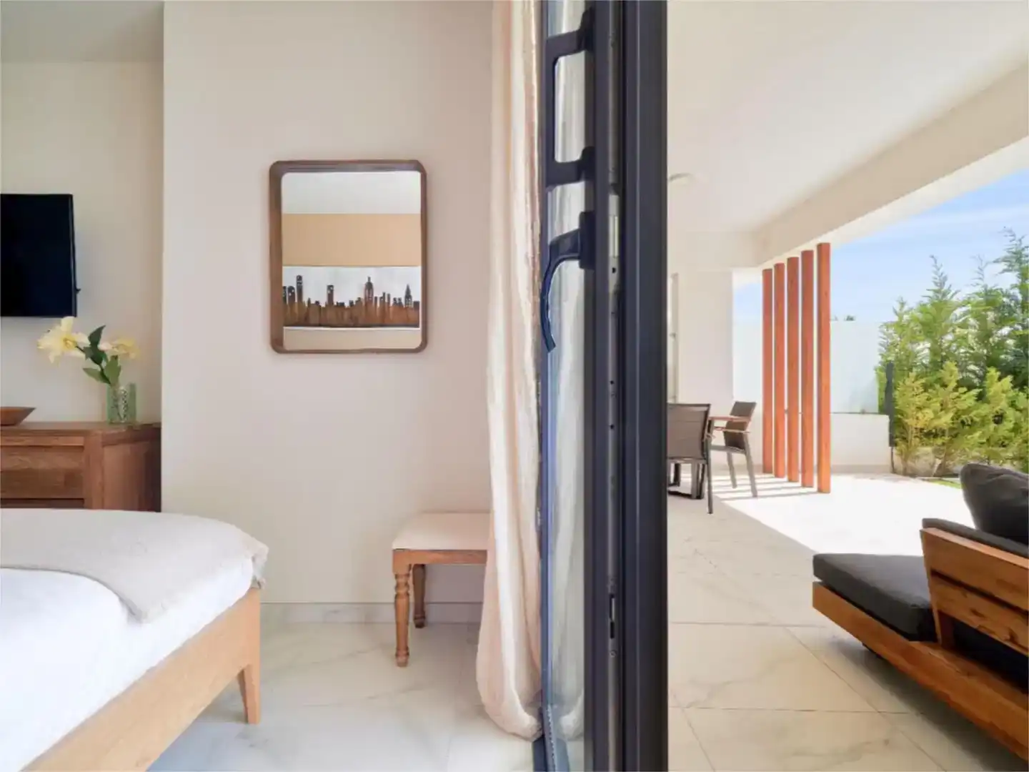 Bedroom of Flat for rent in Estepona  with Air Conditioner, Swimming Pool and Balcony
