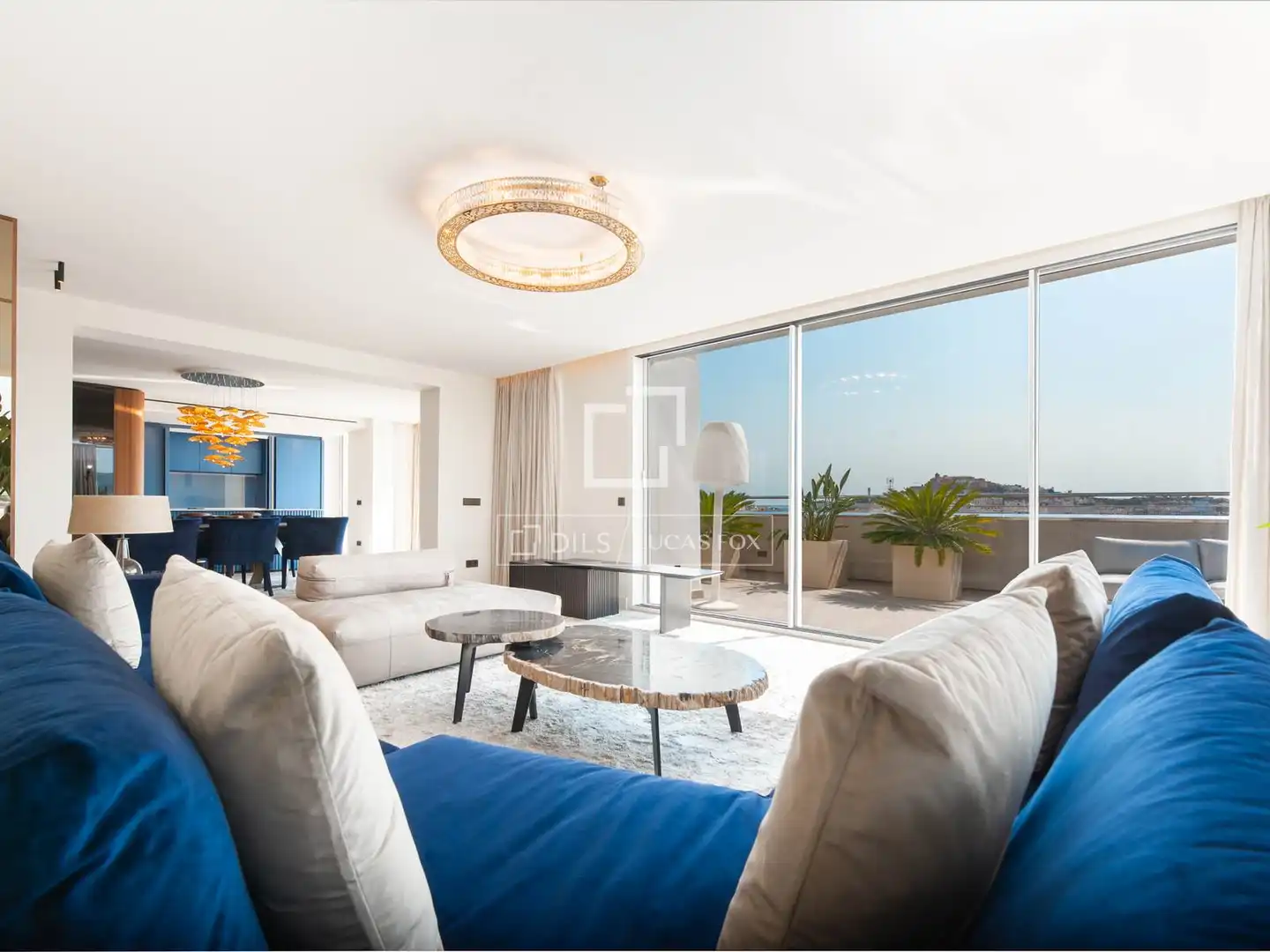 Living room of Flat for sale in Eivissa  with Air Conditioner, Heating and Furnished