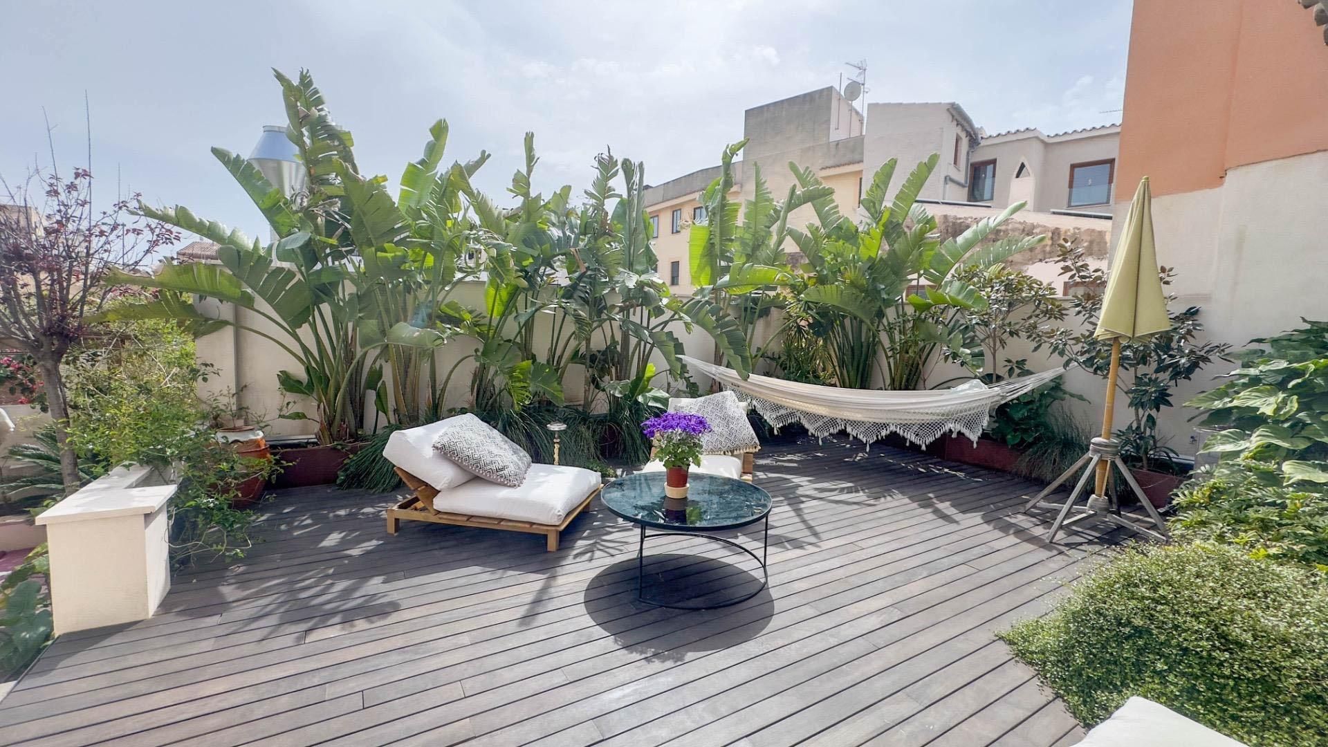 Terrassa de Dúplex en venda en  Palma de Mallorca amb Aire condicionat, Calefacció i Jardí privat