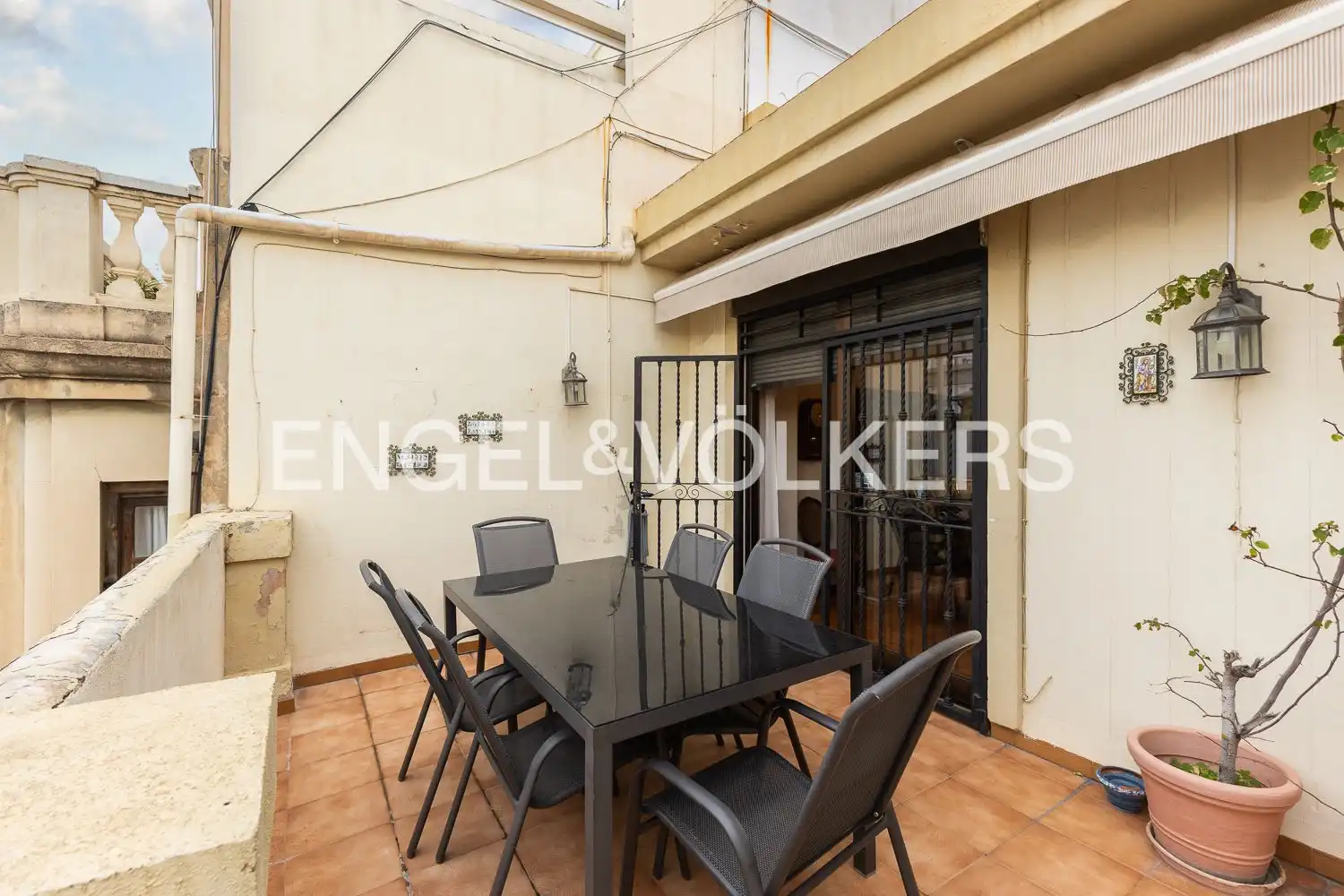 Terrasse von Dachboden zum Verkauf in Valencia mit Klimaanlage, Heizung und Parkett