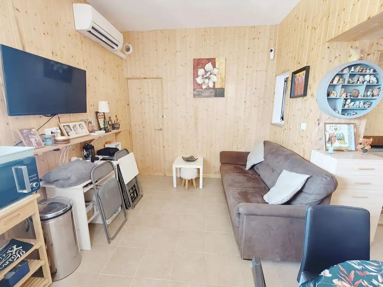 Sala d'estar de Casa o xalet en venda en Lloret de Mar amb Aire condicionat, Jardí privat i Terrassa