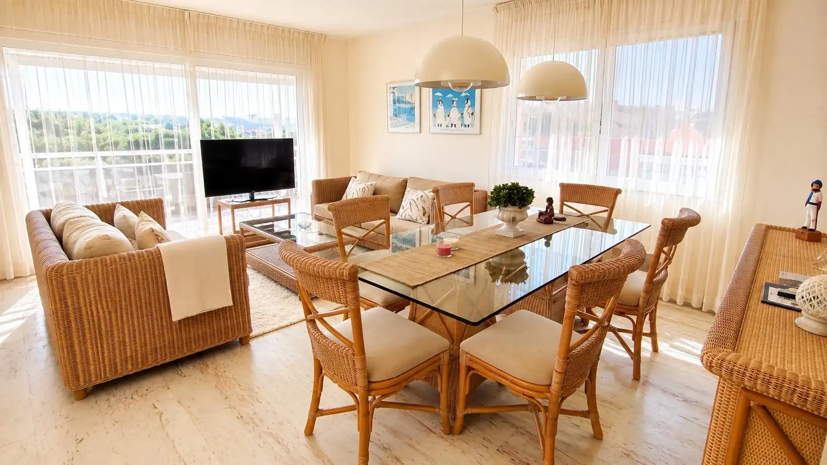 Dining room of Duplexes for rent in Sant Feliu de Guíxols  with Air Conditioner, Furnished and Community pool