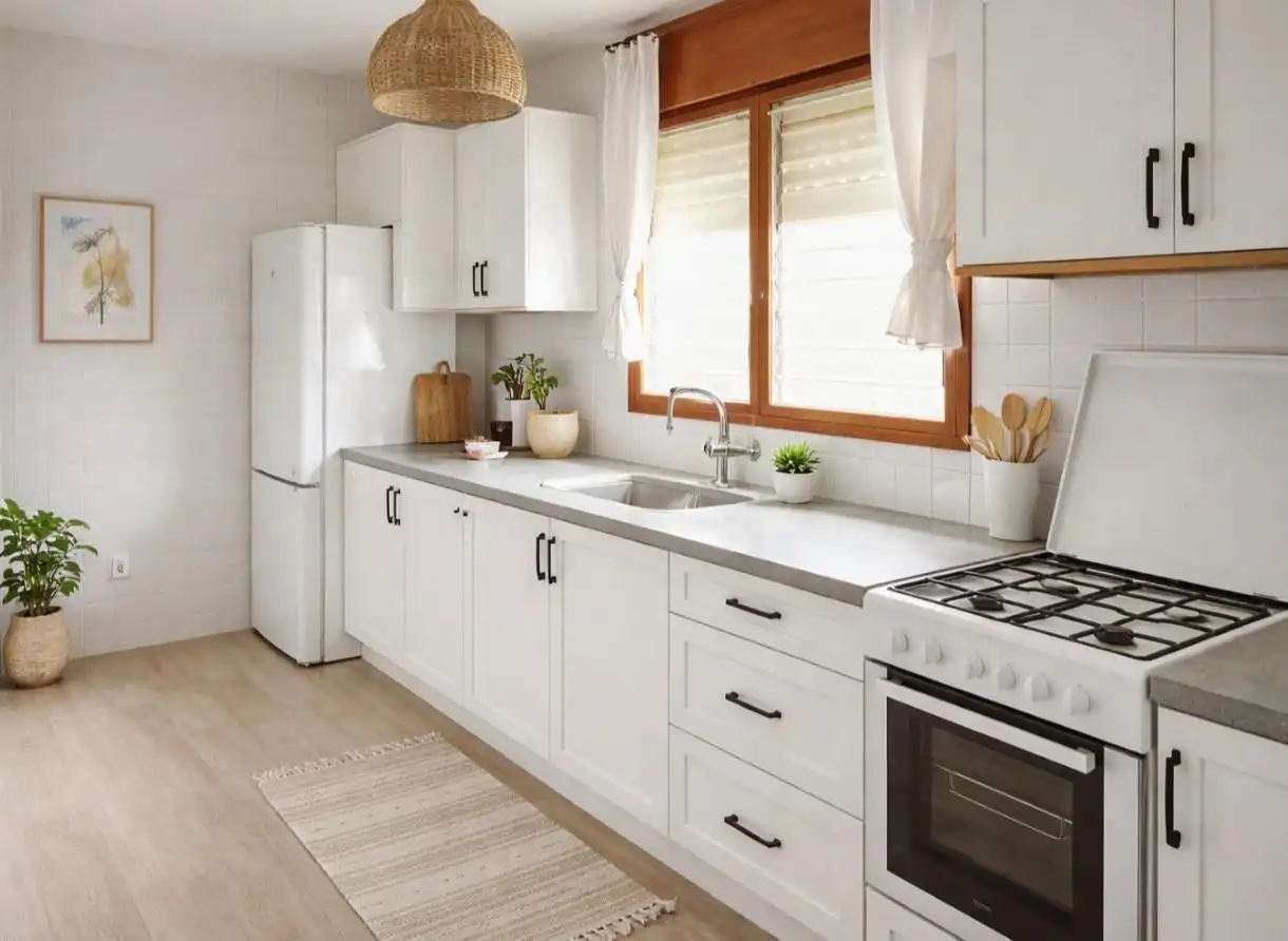 Cocina de Casa adosada en venta en Cunit con Jardín privado, Terraza y Amueblado