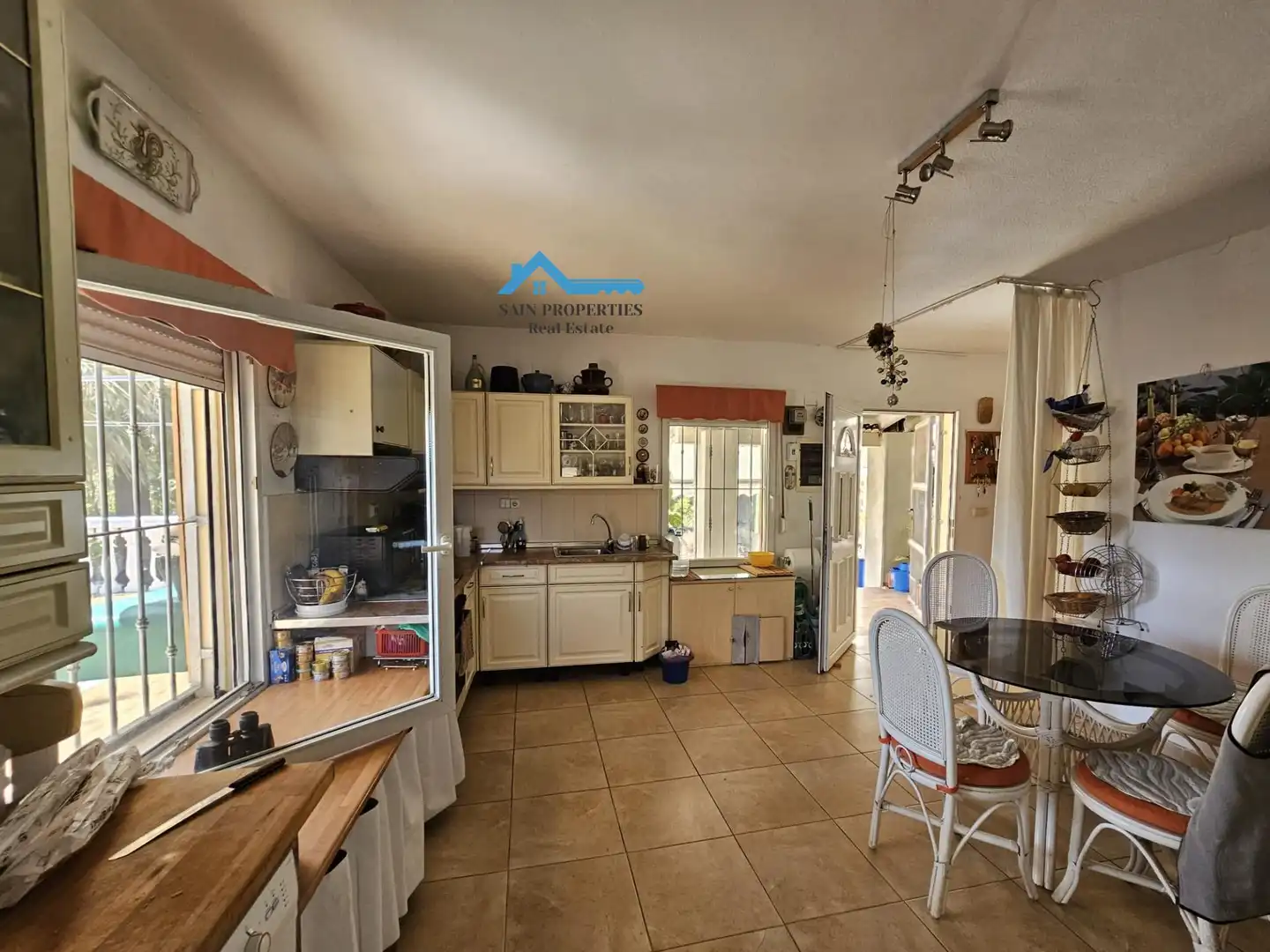 Cocina de Finca rústica en venta en La Nucia con Jardín privado, Terraza y Trastero