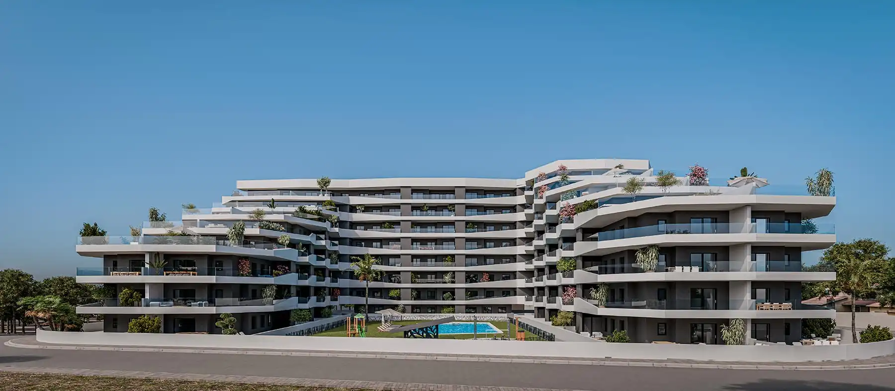 Vista exterior de Apartamento en venta en San Miguel de Salinas con Terraza y Piscina comunitaria