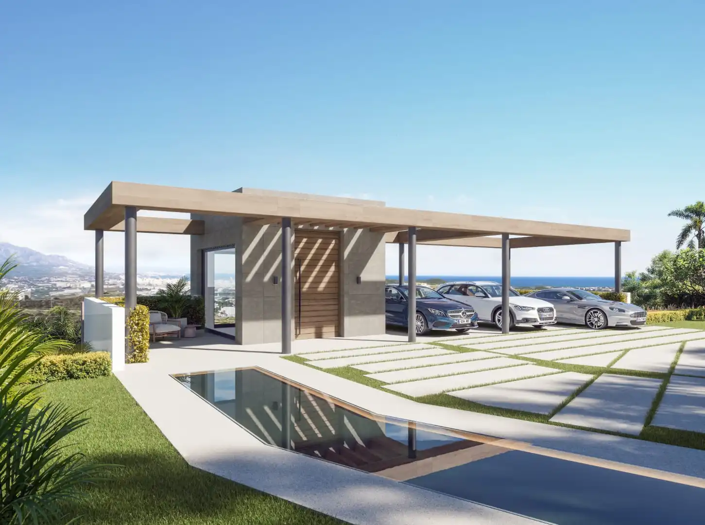 Vista exterior de Casa o xalet en venda en Málaga amb Aire condicionat, Jardí privat i Terrassa