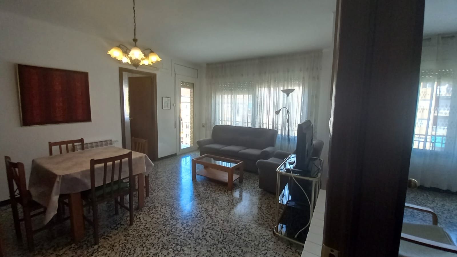 Sala d'estar de Pis de lloguer en  Lleida Capital amb Aire condicionat, Calefacció i Moblat