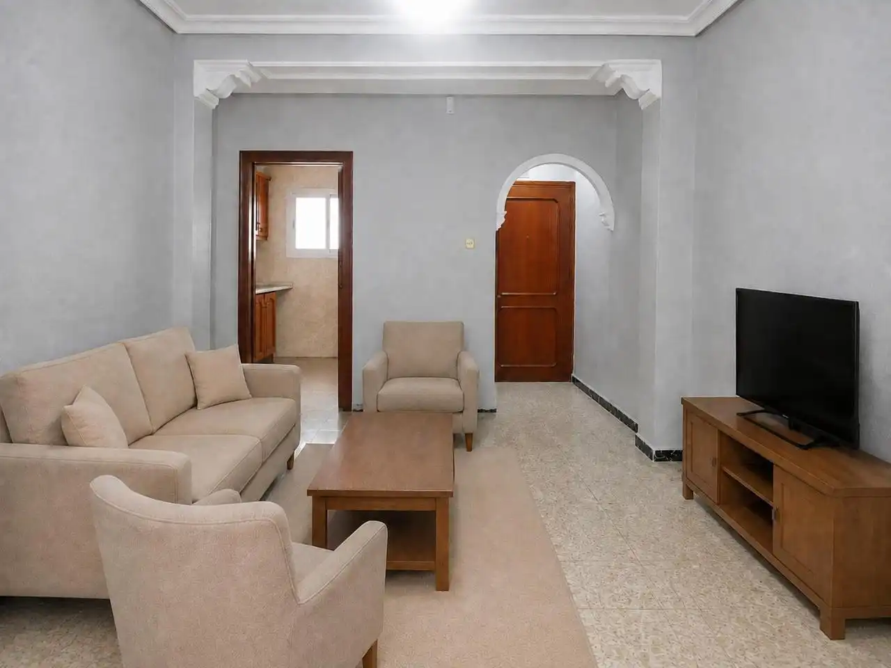 Sala de estar de Planta baja en venta en San Juan de Aznalfarache con Trastero y Amueblado