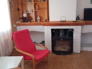 Sala d'estar de Finca rústica de lloguer en Ronda amb Moblat, Rentadora i Piscina comunitària
