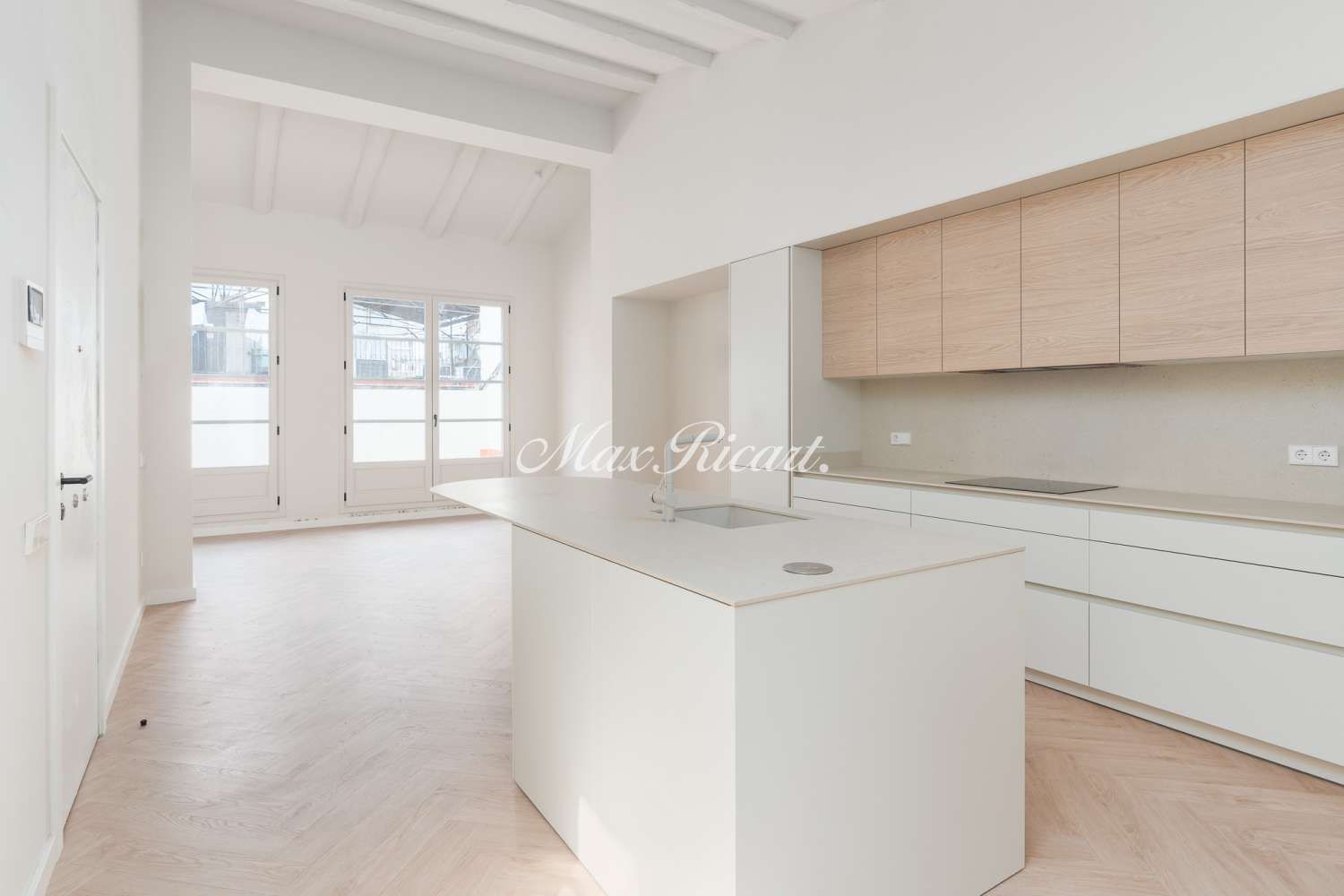 Kitchen of Attic for sale in  Barcelona Capital  with Air Conditioner, Heating and Terrace