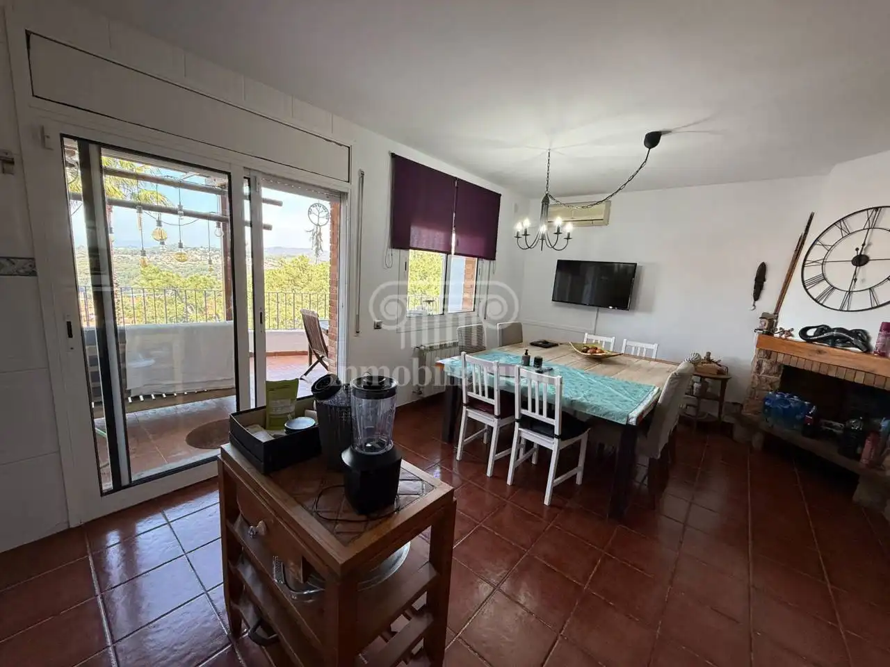 Menjador de Casa o xalet en venda en Blanes amb Aire condicionat, Calefacció i Jardí privat