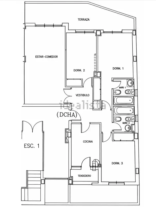 Wohnung zur Miete in Madrid mit Heizung, Parkett und Terrasse