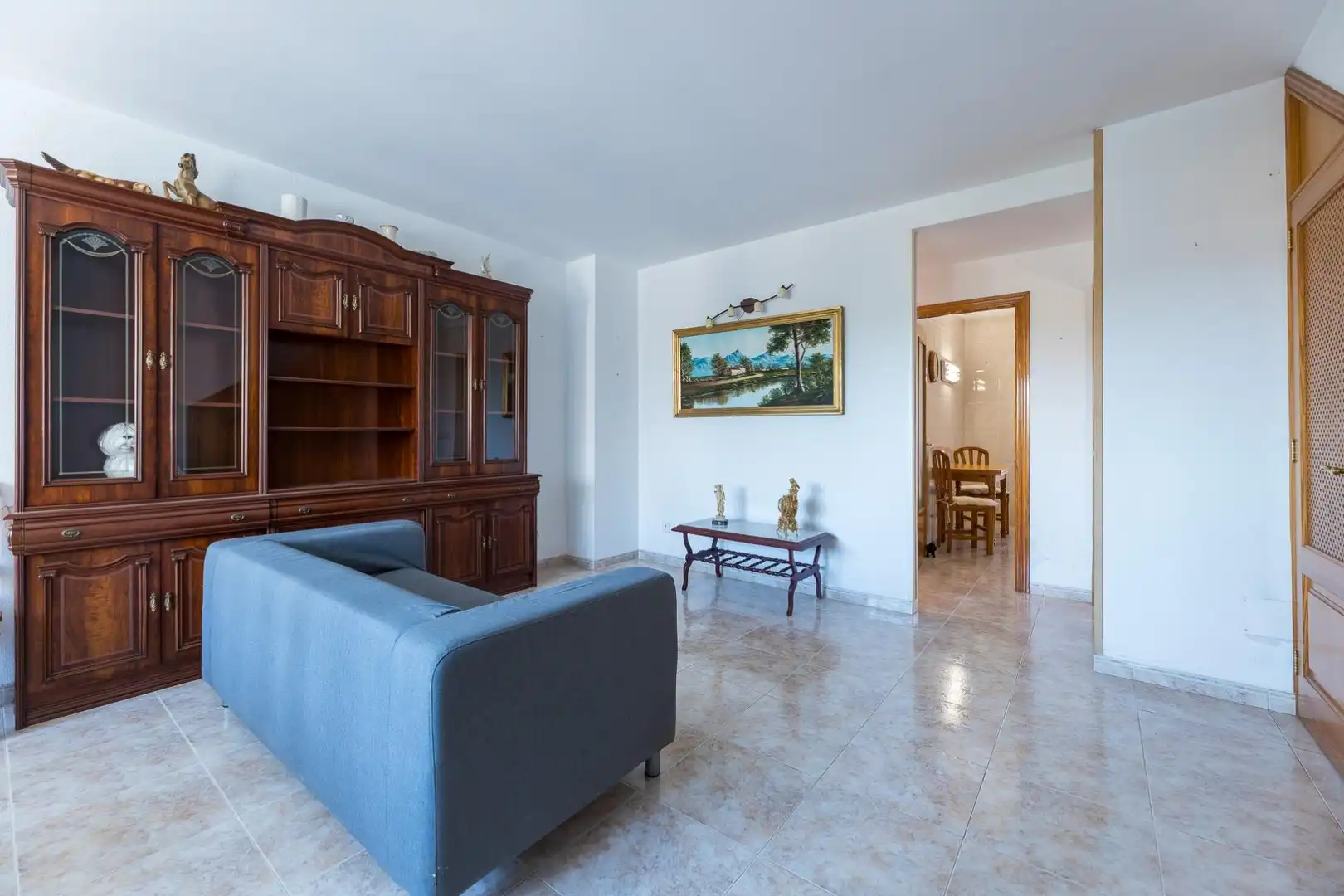 Sala de estar de Planta baja en venta en  Palma de Mallorca con Jardín privado, Terraza y Piscina comunitaria