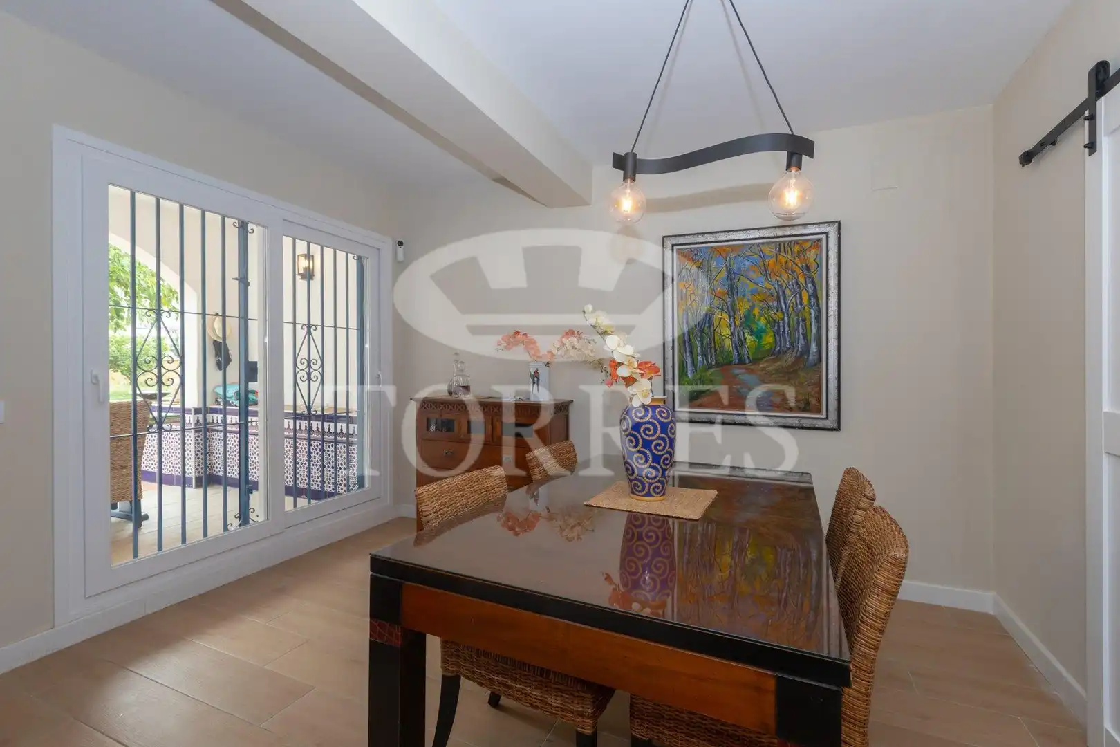 Esszimmer von Wohnung zur untervermieten in Vélez-Málaga mit Klimaanlage, Privatgarten und Terrasse