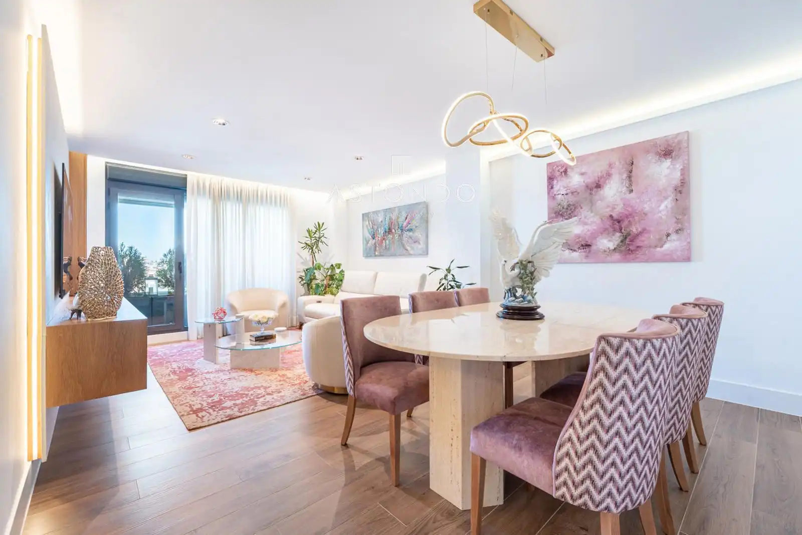 Esszimmer von Wohnung zur Miete in Madrid mit Klimaanlage, Heizung und Terrasse
