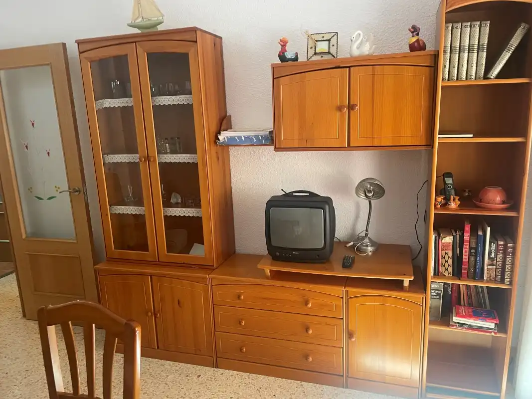 Living room of Flat for rent in Gandia  with Air Conditioner, Terrace and Furnished