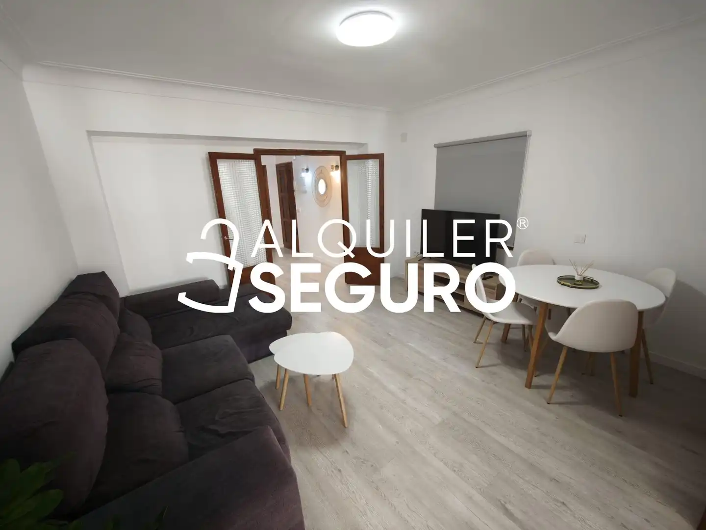 Sala d'estar de Pis de lloguer en  Palma de Mallorca amb Moblat