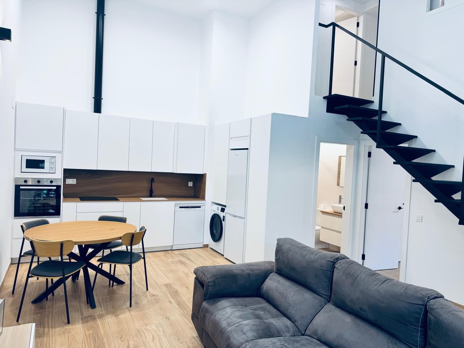 Living room of Duplex to rent in Castellón de la Plana / Castelló de la Plana  with Furnished