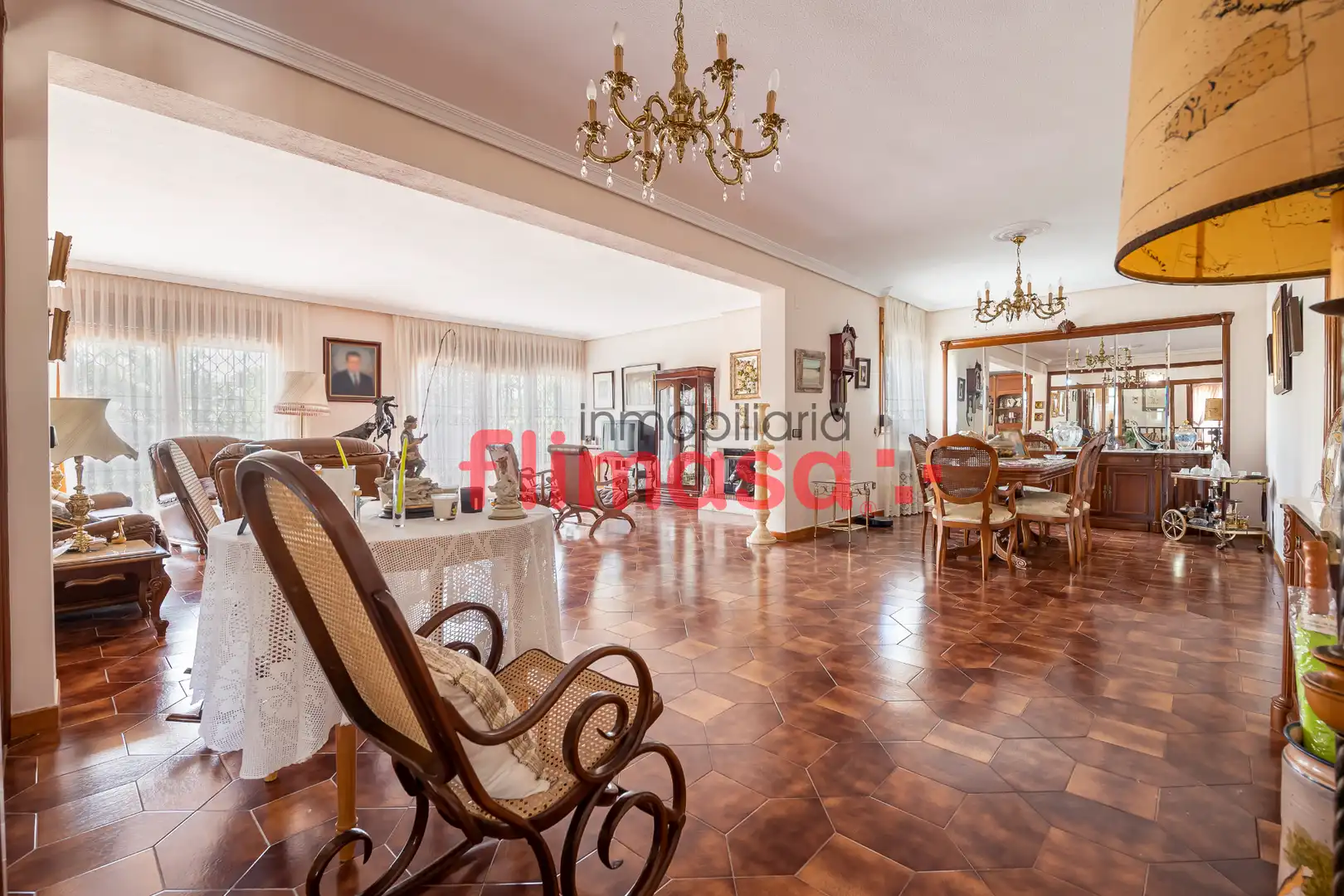 Living room of Houses for sale in Villaviciosa de Odón  with Air Conditioner, Heating and Private garden