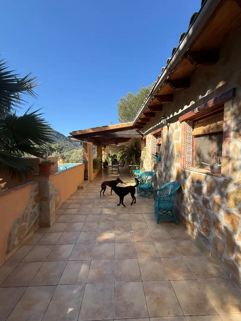 Terrace of Country homes for sale in Castell de Castells  with Air Conditioner, Heating and Private garden