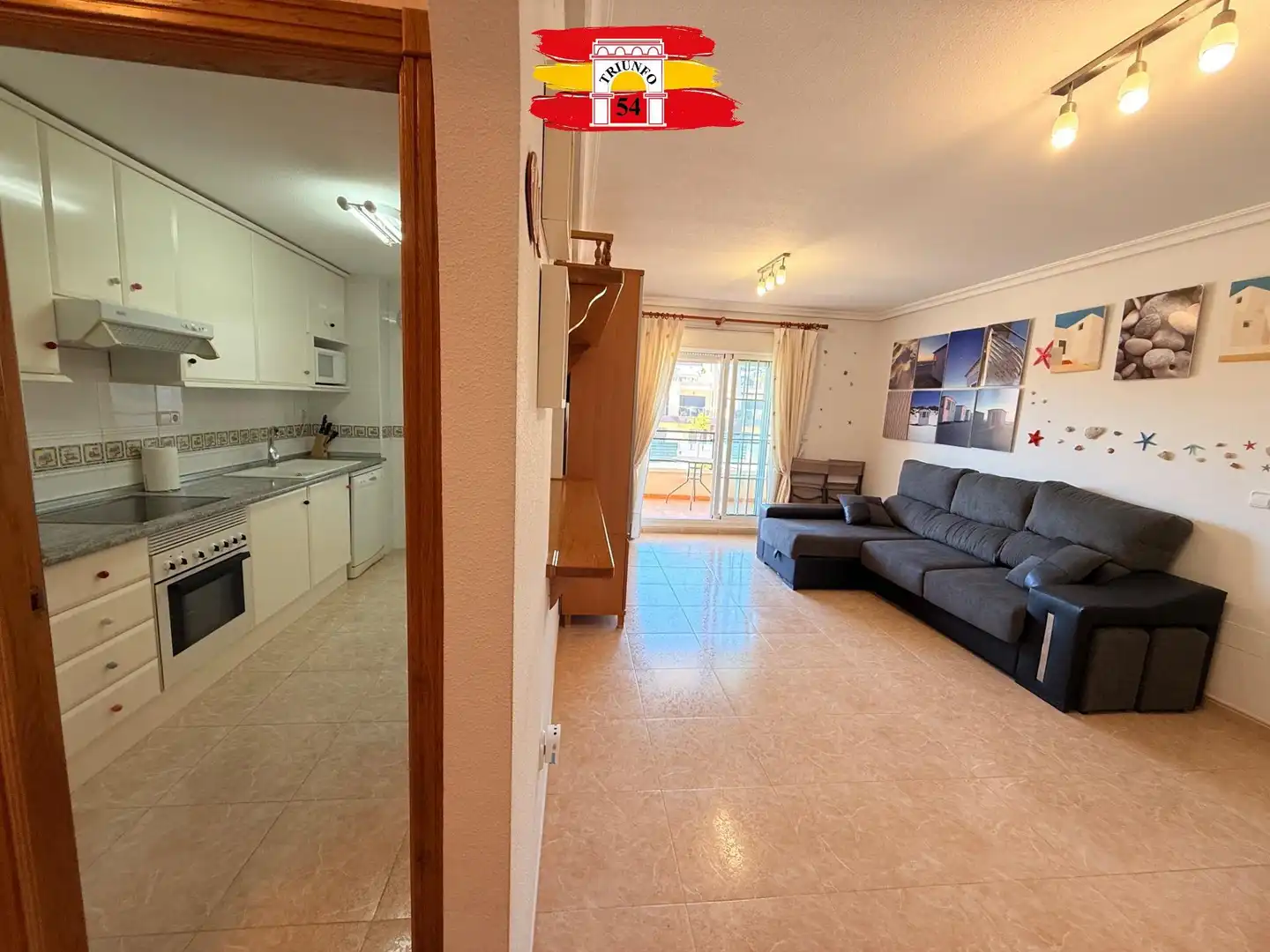 Sala de estar de Piso en venta en Pilar de la Horadada con Aire acondicionado, Jardín privado y Terraza