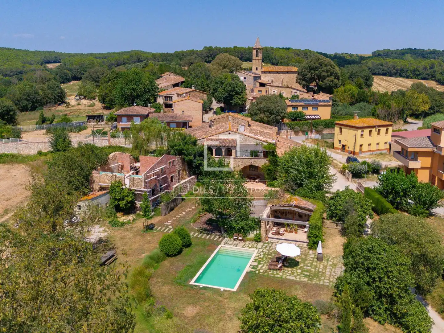 Vista exterior de Finca rústica en venda en Vilademuls amb Calefacció, Jardí privat i Terrassa