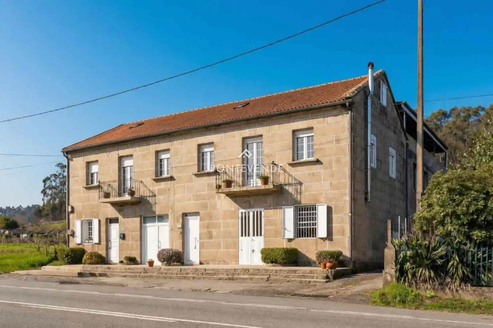 Vista exterior de Casa o xalet en venda en Vilaboa amb Calefacció, Terrassa i Traster