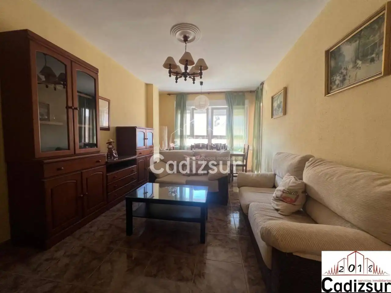 Sala de estar de Piso de alquiler en Cádiz con Terraza y Amueblado