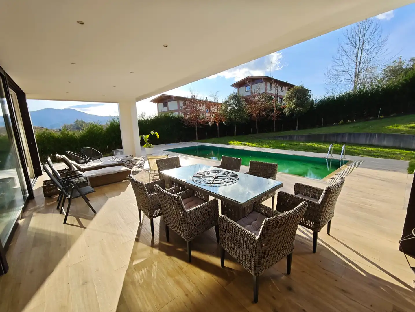 Terraza de Casa o chalet en venta en Berriz con Calefacción, Jardín privado y Piscina